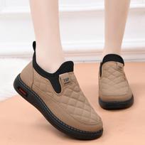 Winter Fleece Warm Women's Snow Boots Anti Slip Thick Round Toe Cotton Shoes Cold Proof Soft Soled Mom's Shoes Zapatos De Mujer 36