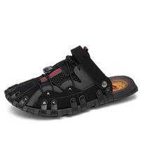 Men plus size Baotou casual sandals summer soft-sole non-slip outdoor beach shoes fashion youth outdoor dual-use sports slippers 41