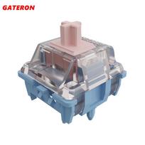 Gateron Melodic Switch Clicky Tactile 60g Switches 5 Pins RGB SMD Cusotm Mechanical Keyboard Pre-lubed Dual Rail DIY Gaming Kit 10 PCS