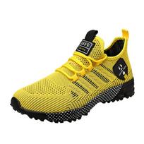 Men's casual racing running shoes four seasons new breathable light mesh outdoor sports shoes students soft sole speed sneakers 40