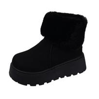 Winter Women's Boots Plush Warm Snow Boots High Quality Suede Casual Ankle Boots for Women Platform Short Botas Zapatos De Mujer 36