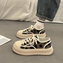Women's Canvas Shoes Summer Black Platform All-Matching Cloth Shoes Women's New Summer Sneakers Autumn Canvas Shoes 38