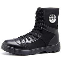 Men's Outdoor High Top Boots Men's Boots for Training Black Spring/summer Combat Boots High Top Boots Combat Training Boots 35