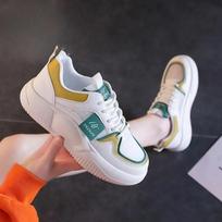 Women's White Shoes Spring New Retro Minority Thick Bottom Versatile Spring and Autumn Soft Bottom Leisure Sports Board Shoes 35