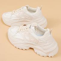 Casual All-Matching Platform Dad Shoes New Women's Shoes Summer Breathable White Shoes Women's All-Matching Sports Shoes 35