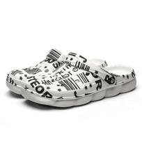 New Summer Men's Casual Sandals Camouflage Letter Beach Shoes 36
