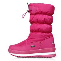 Women's Winter Fur One Padded Waterproof Fabric Cozy Side Zipper Warm Cold Lightweight Hiking Waterproof Slip Resistant Snow Boots 36