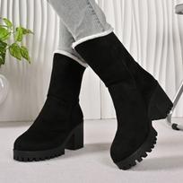 Women's Lightweight Comfortable Cold Warm Padded Snow Boots Non-slip Wear-resistant Outdoor Casual Sneakers Cotton Boots 36