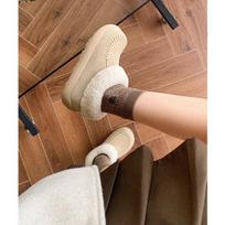 Women's Short Hairy Mouth Thick Bottom Winter Warm Fur One Snow Boots Non-slip Wear Casual Sports Cotton Boots 35