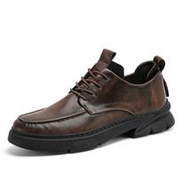 Handmade Retro Genuine Leather Men Shoes Comfortable Casual Leather Shoes Moccasins Man Flats Shoes 40
