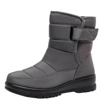 Women's Velcro Winter Cold -40 ° Thickened Padded Waterproof Comfortable Warm Lightweight Hiking Non-slip Thick Sole Cushioning Snow Boots 36