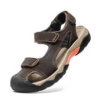Large Size Genuine Leather Men Sandals Summer Men Beach Sandals Outdoor Sandals For Men 38