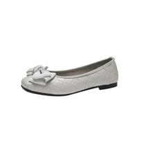 Women's Casual Flats Comfortable Slip On Flat Shoes PU Leather Square Toe Bowknot Ballet Flats Loafers Lightweight Walking Shoes Dress Shoes for Women 35