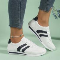 Women's Fashion Not Tired Feet Thick Sole Soft Elastic Comfortable Shock Absorption Lightweight Non-slip Outdoor Travel Casual Sneakers 35