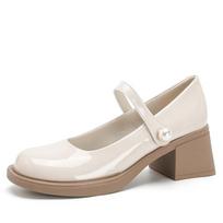 Women's Chunky Heel Mary Jane Shoes Dressy Shoes With Ankle Strap Casual Block Heels Round Toe Pumps Wedding Office Party Mary Jane Pumps for Women 34