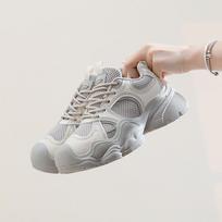 Women's Platform Dad Sneakers Lace Up Fashion Comfortable Chunky Sneakers for Women Casual Sneakers for Walking Workout Sport Work Tennis Shoes 35