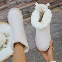 Women's Padded Lining a Footstool Soft Thick Bottom Heightening Home Outdoor Thickened Warm Lightweight Comfortable Cotton Shoes Snow Boots 36