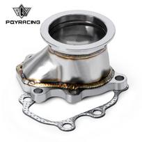 Stainless Steel Adapter for T25 T28 GT25 GT28 2.5  63mm V-band Clamp Flange Turbo Down Pipe Adapter PQY4833