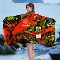 J-Jagermeister Game Anime Microfiber Printed Beach Towel Mountain Climbing Yoga Beach Swimming Running Absorbent Soft Towel Cotton 30x30cm