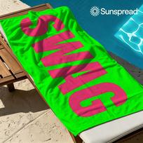 Neoninis SWAG Greitai džiūstantis vonios rankšluostis Mikropluošto paplūdimio rankšluostis lengvas plaukiojimui stovyklavimui jogai paplūdimiui lauke 60x120cm