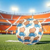 1pc Bear Turtle Friendship Size 5 Soccer Ball Professional Match Training Football Indoor &Outdoor Sports Ball Training Ball Lightweight Durable y97 Size 5