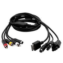 AV S-Video kabelis DC PS1 PS2 SNES SFC N64 NGC žaidimų konsolei AV TV jungties laidas žaidimų konsolei Sega Saturn SS