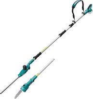 "2-in-1" akumuliatorinis teleskopas ir hochentasteris, suderinamas su Makita 18V akumuliatoriumi CSL402C, 2,95 m Reichweite, 5-Fach Verstellbarer Schneidkopf ir 6-Stufen Griff (be akumuliatoriaus)