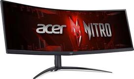 "acer Nitro XZ452CUV" žaidimų monitorius 44,5 colių (113 cm ekranas), DQHD, 165 Hz, 4 ms (GTG), 2xHDMI 2.1, DP 1.4, išlenktas, reguliuojamo aukščio, "FreeSync Premium Pro