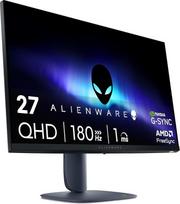 "Alienware" 27 žaidimų monitorius - AW2725DM, QHD (2560 x 1440), 180 Hz, greitas IPS, 1 ms, suderinamas su "NVIDIA G-SYNC", "AMD FreeSync", 95 % DCI-P3, HDR400, "DisplayPort", 2 HDMI, 3 USB, 3 metų garantija