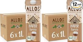 "Allos" ekologiškas avižų gėrimas "Barista" | Alternatyva pienui iš avižų | Putojantis augalinis gėrimas | Puikiai tinka kavai | Veganiškas gėrimas be laktozės | 1 litras (2 pakuotės)