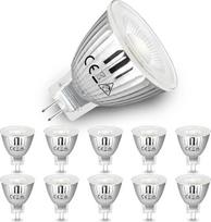 "Allesgute GU4 MR11" LED lemputės 12 V šiltos baltos spalvos 5 W pakeičia 45 W halogeninę lemputę, GU4 LED lemputė, 400 lm taškinė šviesa, 35 mm skersmens maža lemputė, 12 V AC/DC prožektorius, 38 laipsnių, pakuotė po 10 vnt.