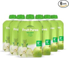"Amazon" prekės ženklas: Mama Bear Squeeze Ekologiška obuolių tyrė, 90 g (6 vnt.)