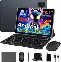 "Android 16" planšetinis kompiuteris su klaviatūra ir rašikliu - 24GB RAM + 256GB ROM (2 TB TF), aštuonių branduolių, "Gemini AI", 10 colių planšetinis kompiuteris, "Widevine L1", 5000 mAh, 8 MP + 5 MP, "Face ID", GPS (5J garantija)