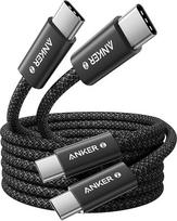 "Anker" USB C į USB C kabelis, 240 W USB C kabelis, 2 x 1,8 m, pintas ir atsparus purvui, skirtas "iPhone 15", "16", "17" serijoms, "Galaxy S24", "S23", "MacBook Pro Air", "iPad Pro Air