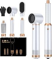 "Atopskins Pro Air Styler Set 5 in 1 Hot Air Brush Hair Styler 5 in 1, 5 in 1 Air Styler Set, plaukų džiovintuvo šepečių rinkinys su 30 mm oro srauto garbanojimo žnyplėmis 1000 W plaukų džiovintuvas, apvalus šepetys plaukų džiovintuvas, dovana