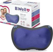 "B.Well Swiss MED-420 Shiatsu" masažuoklis, elektrinis masažuoklis su šilumos funkcija, 2 greičio lygiais, 4 masažo galvutėmis, krypties keitimu, automatiniu išsijungimu, maitinimo ir automobiliniu adapteriu
