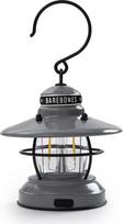 "Barebones Edison" mini žibintas - senovinis LED lauko žibintas su ryškumo reguliatoriumi - kompaktiškas, oro sąlygoms atsparus lauko žibintas žygiams, palapinėms, žvejybai ir namų dekorui (šiferio pilka)