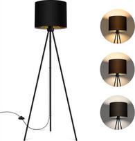 "BBHome" grindų lempa LED Dimmable, modernus grindų šviestuvas su trikoju, pagamintas iš metalo, grindų lempa, skirta svetainei, miegamajam, studijai, biurui