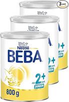 "BEBA Junior 2+" pieno gėrimas nuo 2-ojo gimtadienio, kūdikių maistas su HMO 2'-FL, tik su laktoze, tik su palmių aliejumi, 3 vnt. (3 x 800 g)