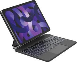 "Belkin Pro iPad" klaviatūros dėklas su magnetiniu stovu, apšviestais "Bluetooth" mygtukais, "Trackpad" gestais, "Apple Pencil" laikikliu, "Premium Leather", QWERTZ, medijos klavišais, skirtas "iPad Air 11", M3/M4, "Pro 11"