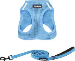 "Best Pet Supplies" "Voyager Step-in Air" tinkliniai antkakliai ir atspindintis pavadėlis šunims, derinys su neoprenine rankena, skirti mažų, vidutinių ir didelių veislių šunims, XS