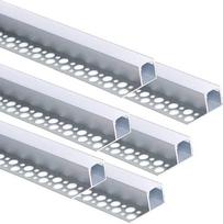 "Besseto" LED plytelių profilis 6 pakuotės 3,3 pėdos/1 metras Tinko apdailos krašto juostelės aliuminio profilis, įleidžiamas aliuminio LED plytelių profilis be apdailos su pieno spalvos difuzoriumi ir galiniais dangteliais