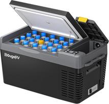 "BougeRV CRPRO" kompresorinė 12 V aušinimo dėžė, 20 litrų talpos automobilio aušinimo dėžė (-22 °C ~ 10 °C), 12/24 V DC ir 110-240 V AC nešiojamasis automobilinis šaldytuvas, 12 V šaldytuvas, skirtas automobiliui, stovyklavimui, kelionėms (atnaujinta vers
