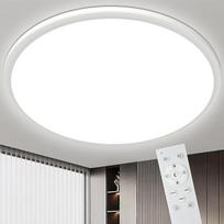 "Bowfar" 49 cm lubų šviestuvas LED lubų šviestuvas plokščias 46 W apvalus lubų šviestuvas gyvenamasis kambarys 3000-6500 K itin ploni lubų šviestuvai su nuotolinio valdymo pulteliu, kuriuos galima reguliuoti gyvenamajame kambaryje, miegamajame, vaikų kamb