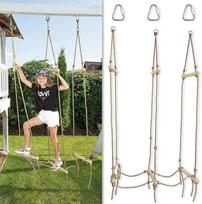 "Cateam Wobbly Bridge Rope Ladder" - "Ninja Slackline" priedai - "Ninja Warrior" treniruočių įrangos priedai - kabantis tiltas vaikams