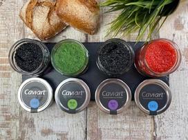 "Cavi-Art" 4 degustacinių pakuočių rinkinys, veganiški ikrai, visos veislės, 400 g, dumblių ikrai, atšaldyti, gabenami delishopper