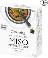 "Clearspring" momentinė Miso sriuba ir jūros daržovės, 8 x 4 x 10 g