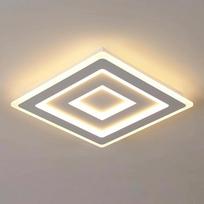 "Comely" LED lubų šviestuvas 52 W, kvadratinis 40 cm, šiltai baltas, 3000 K, modernus lubų šviestuvas svetainei, miegamajam, prieškambariui, virtuvei, akrilinis LED lubų apšvietimas patalpose, plokščias baltas šviestuvas