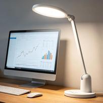"Coollamp" stalinė LED lempa, reguliuojamo ryškumo, apsauganti akis, su 3 spalvų režimais, jutikliniu valdymu, laikmačio ir atminties funkcija, dienos šviesos lempa darbui biure, skaitymui, amatams ir naktinė lempa, balta