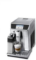 "De'Longhi PrimaDonna Elite ECAM 656.75.MS" visiškai automatinis kavos aparatas su 4,3 colio spalvotu ekranu, automatine pieno puta, 2 puodelių funkcija, 1350 W, dideliu 2 l vandens rezervuaru, "Coffee Link" programėle, sidabrinės spalvos